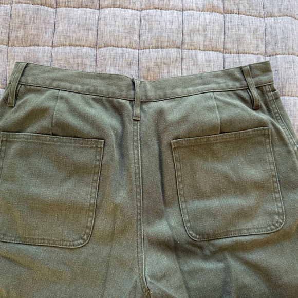Taylor Stitch Boss Duck Chore Pants Hemp Blend Green Men's Size 32 x 32 - Picture 5 of 5